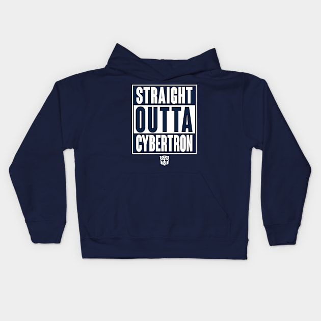 STRAIGHT OUTTA CYBERTRON - A Kids Hoodie by ROBZILLA